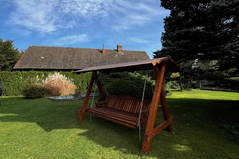 Zahradní houpačka Relax 1 - mahagon - foto č. 5