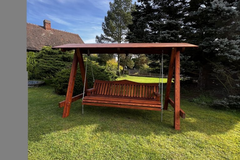 Zahradní houpačka Relax 1 - mahagon - foto č. 4