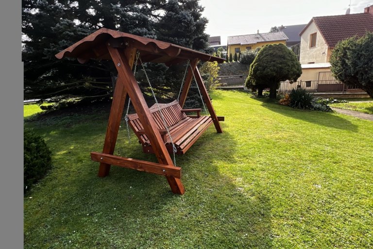Zahradní houpačka Relax 1 - mahagon - foto č. 3